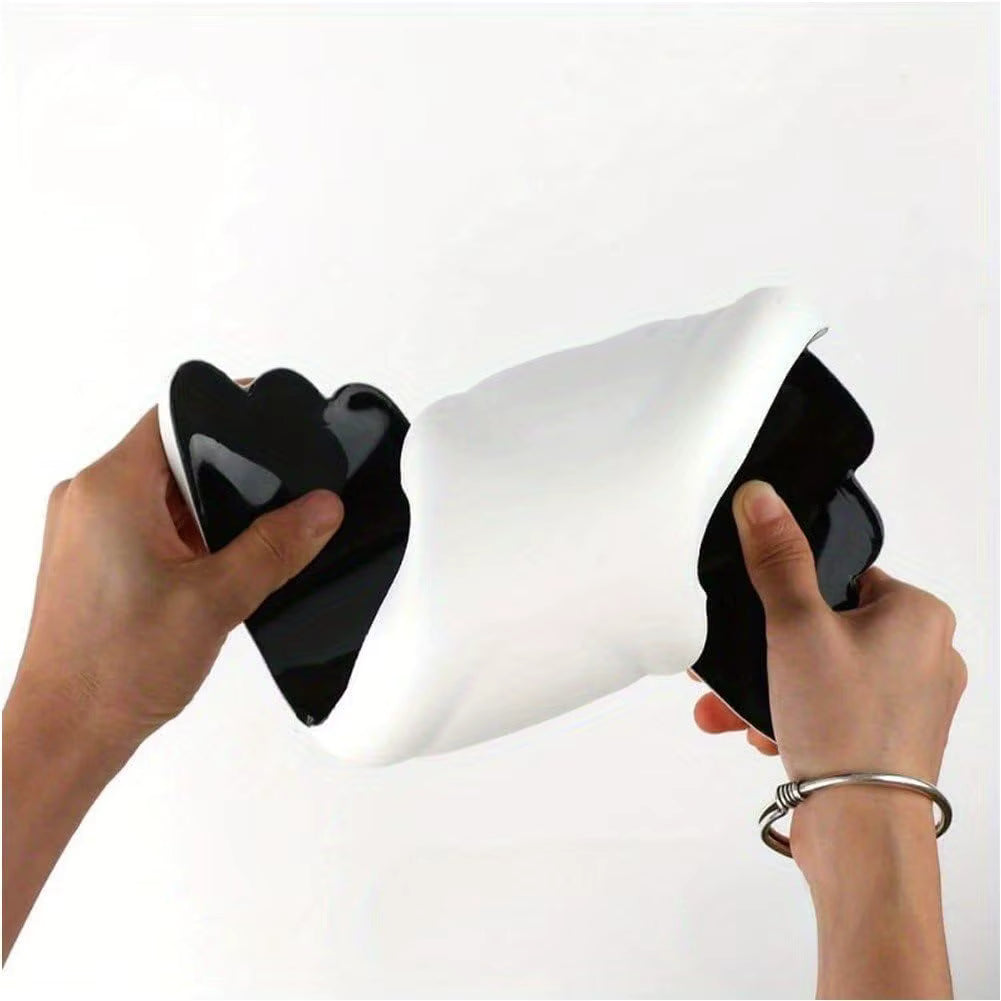 Angel-Wing wrist rest set showing compact mouse rest and full-length keyboard rest side by side